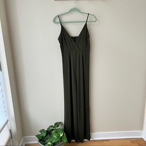 Forever21 Flowy Olive Green Jumpsuit